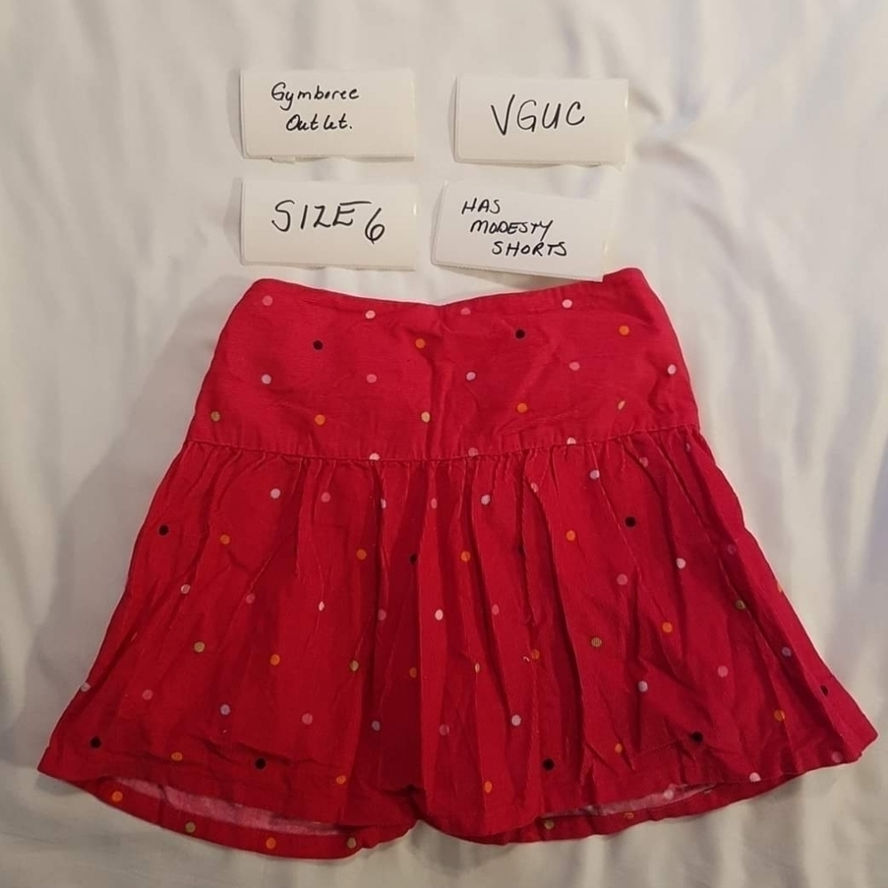 Gymboree Outlet pink corduroy skirt size 6